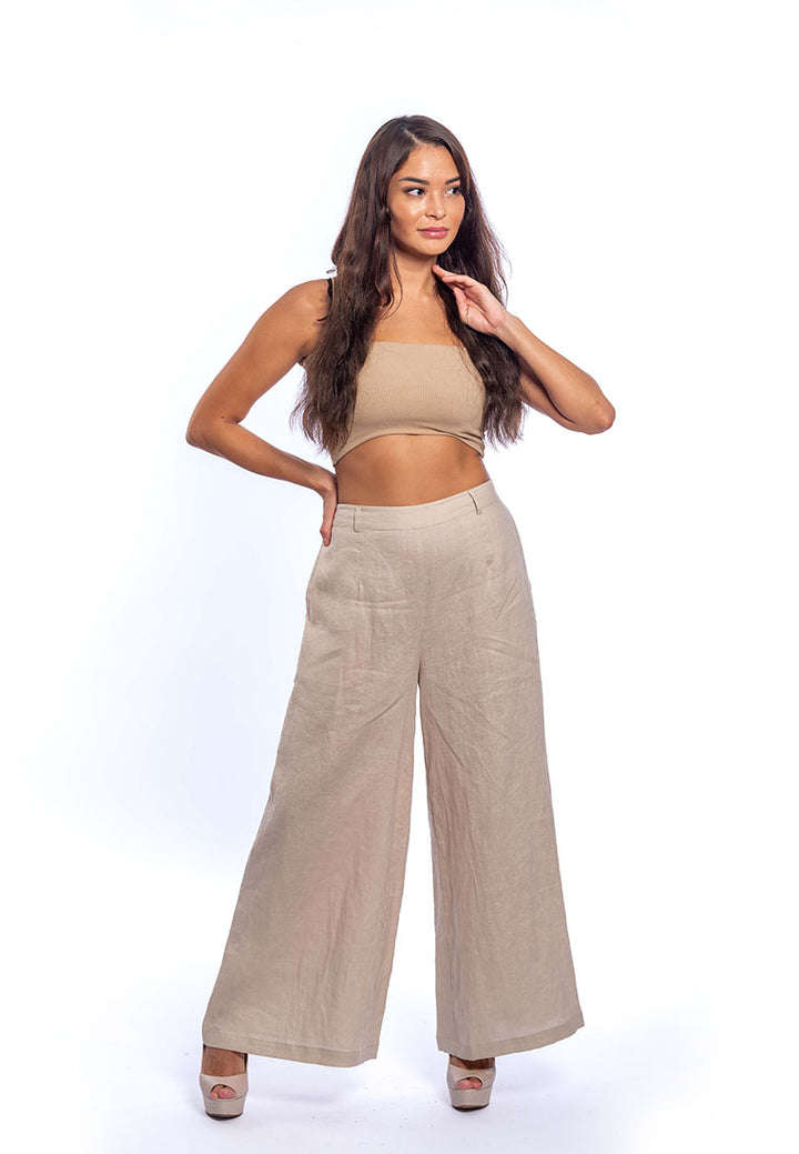 Mia - Full Linen Length Palazzo