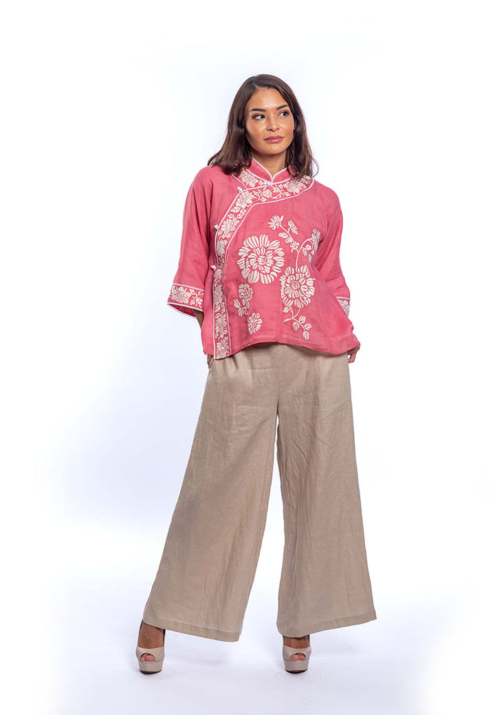 Mia - Full Linen Length Palazzo