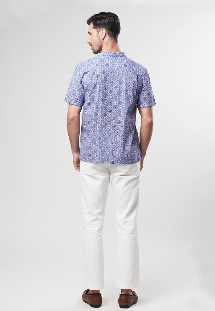 Hector - Short Sleeve Printed Buttoned Down Shirt