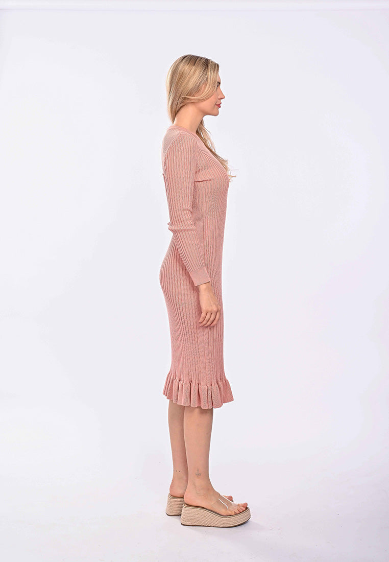 East India Company Patsy- Machine Yarn Knit Long Dress