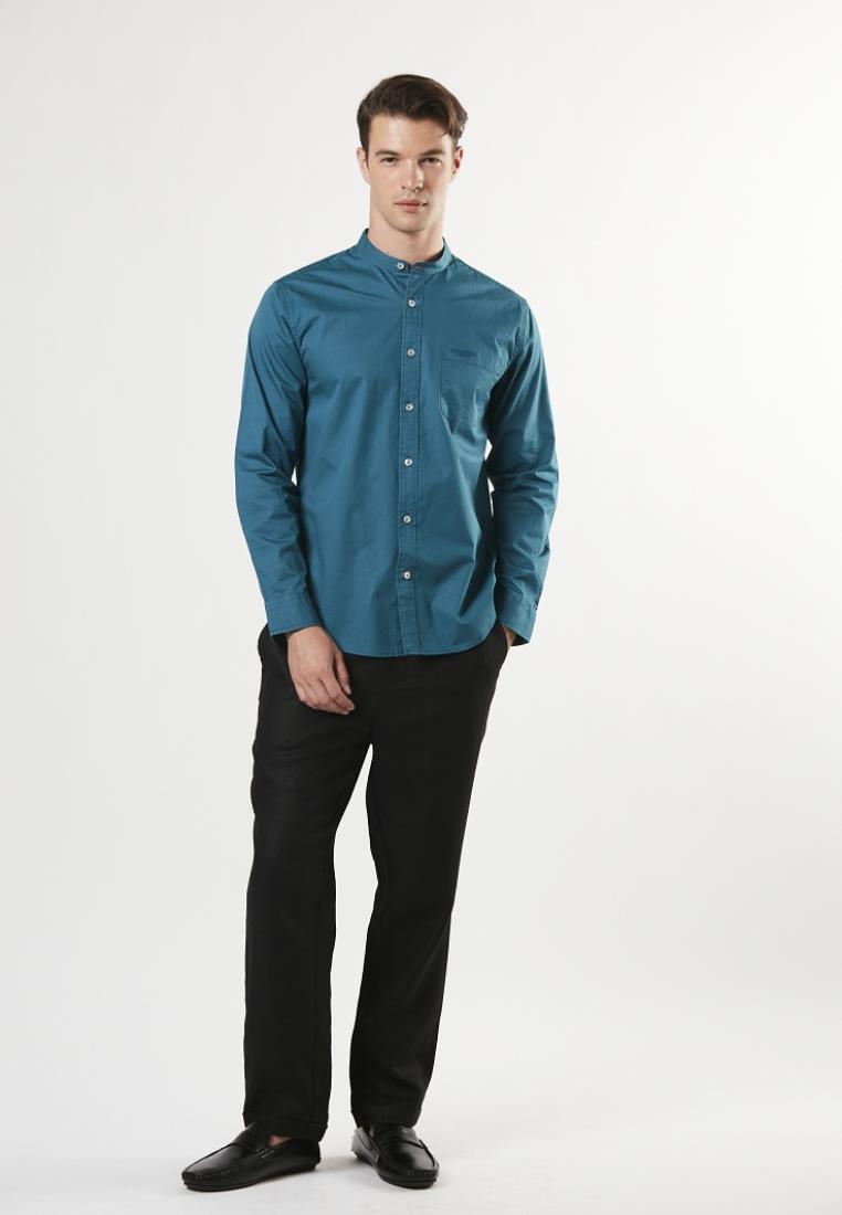 Brandon - Slim Fit Long Sleeve Cotton Shirt