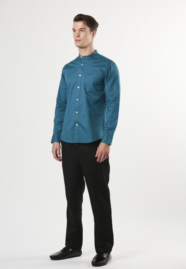 Brandon - Slim Fit Long Sleeve Cotton Shirt