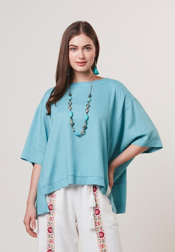 Sylvia - Cotton Linen Blouse