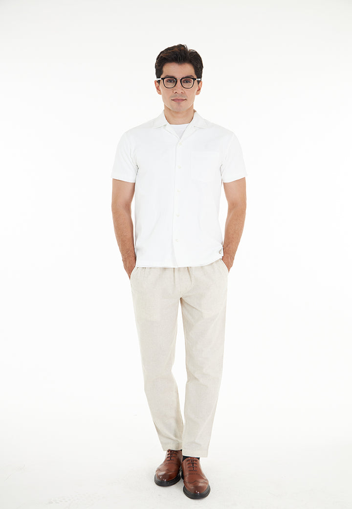 Nolan S/Sleeve Textured Shirt - White