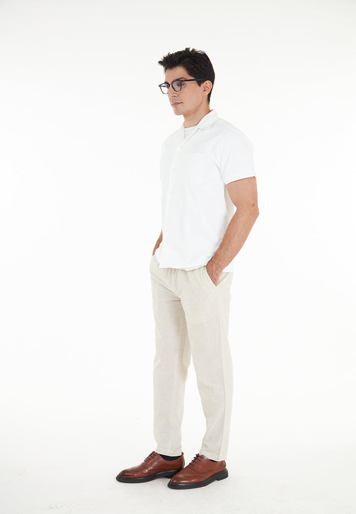 Nolan S/Sleeve Textured Shirt - White