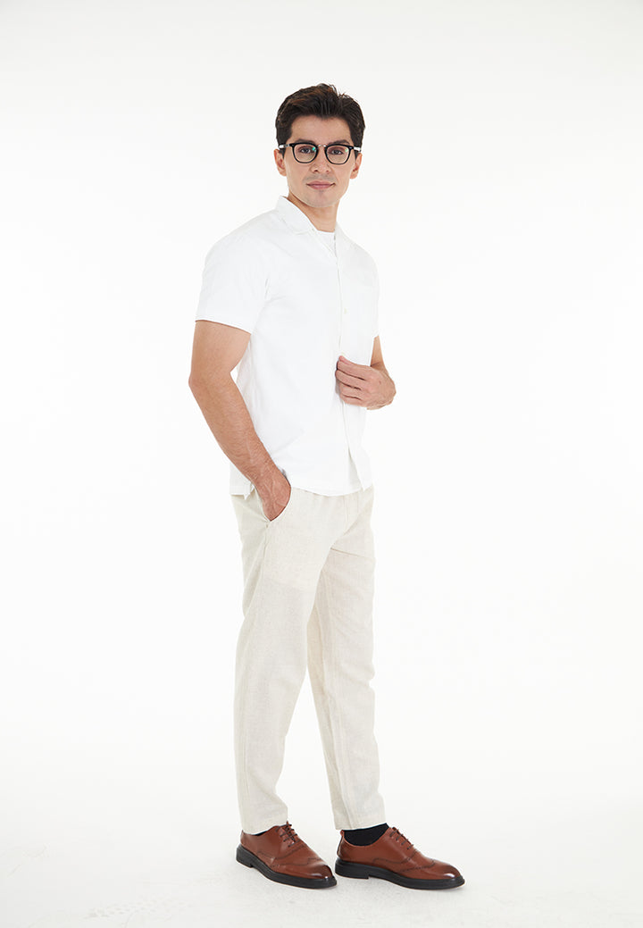 Nolan S/Sleeve Textured Shirt - White