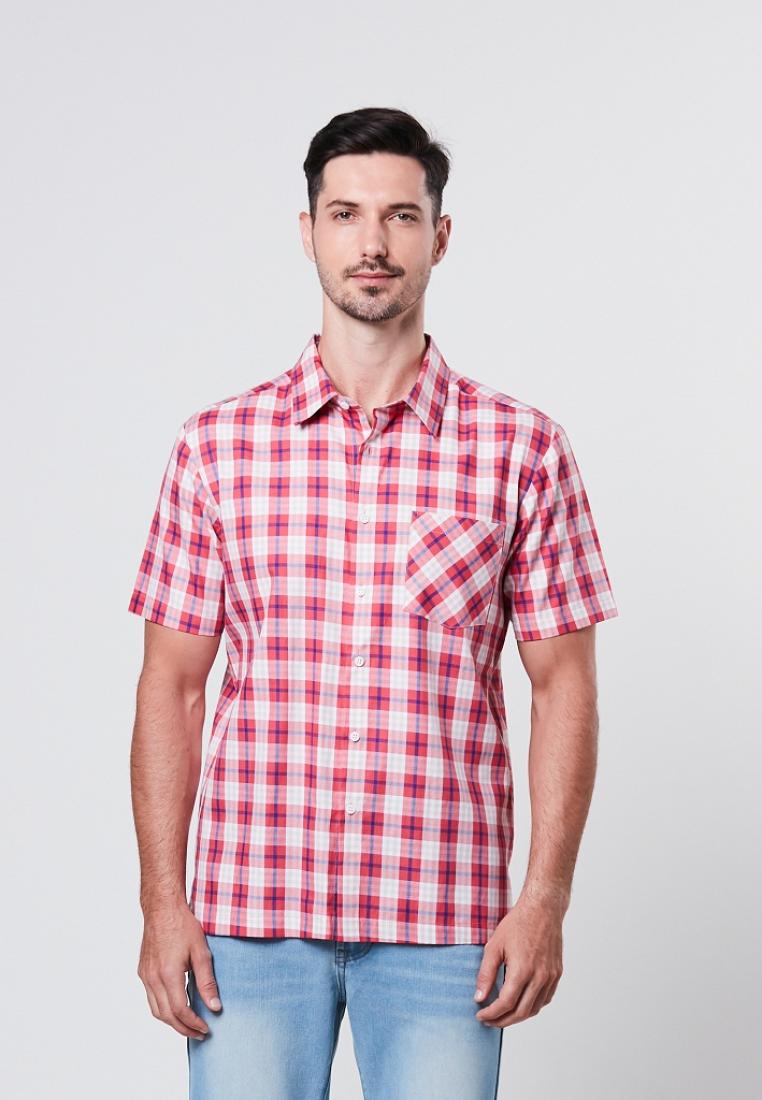 Orman - Short Sleeve Printed Check Shirt