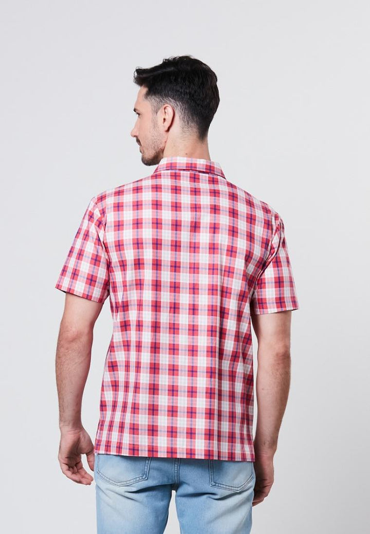 Orman - Short Sleeve Printed Check Shirt