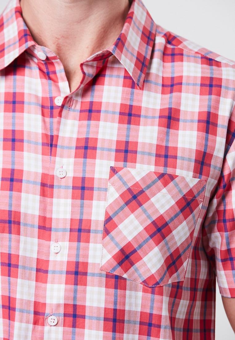 Orman - Short Sleeve Printed Check Shirt