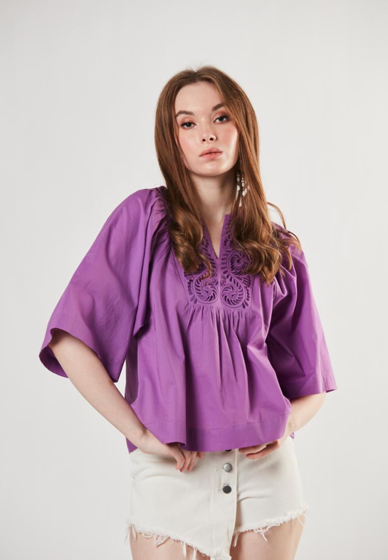 Faith - Embroidered Yoke Blouse