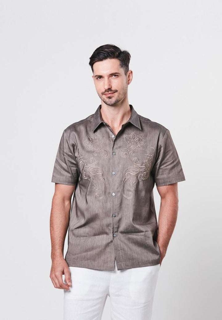 Hane - Short Sleeve Embroidery Shirt