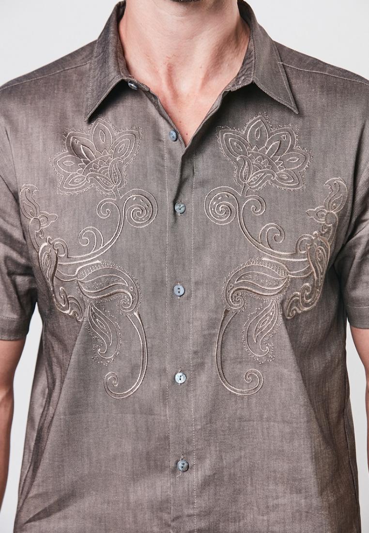 Hane - Short Sleeve Embroidery Shirt