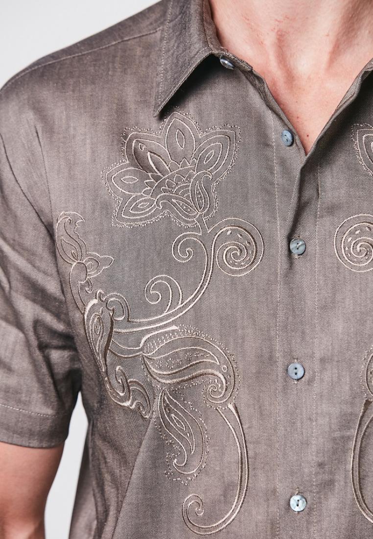 Hane - Short Sleeve Embroidery Shirt