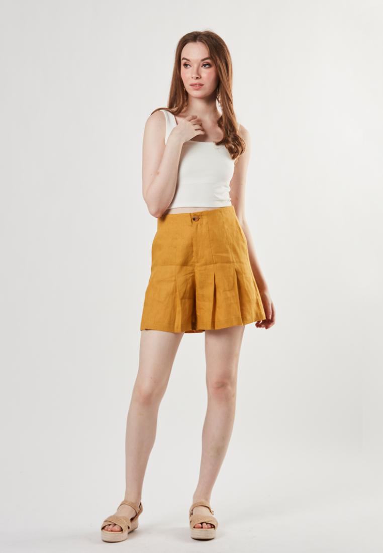 Nia - Pure Linen Bermuda Short