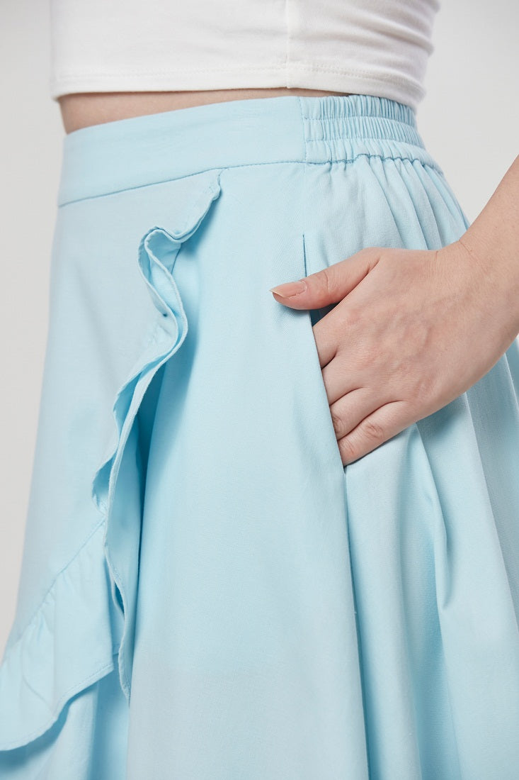 Simone - Flounced Midi Skirt