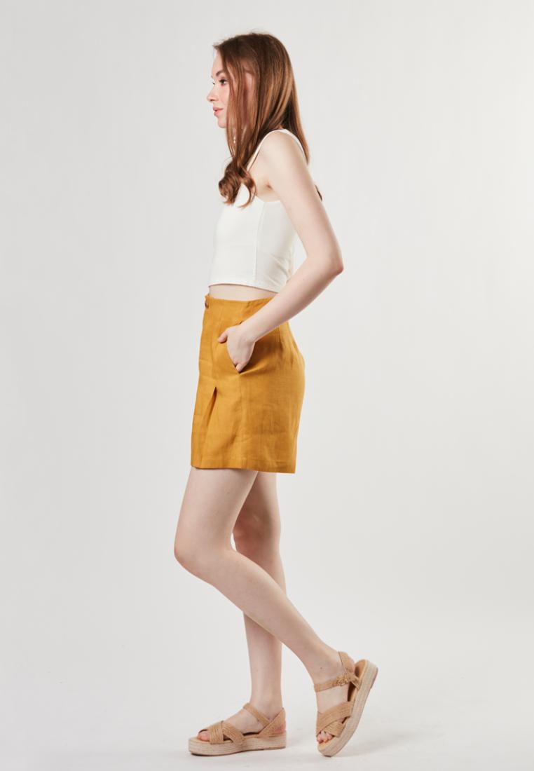 Nia - Pure Linen Bermuda Short