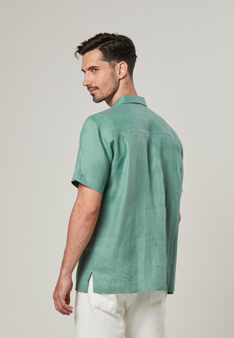 Tearle - Short Sleeve Pure Linen Shirt