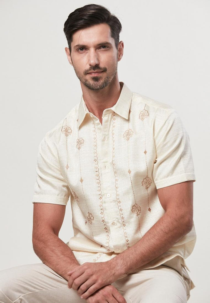 Erian - Short Sleeve Embroidery Shirt