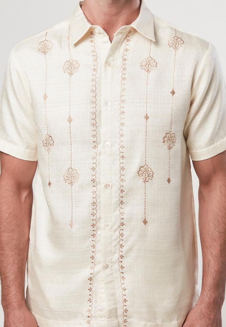 Erian - Short Sleeve Embroidery Shirt