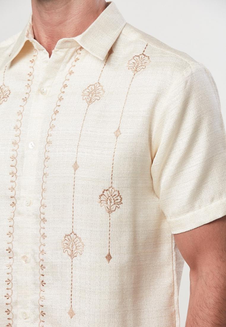 Erian - Short Sleeve Embroidery Shirt