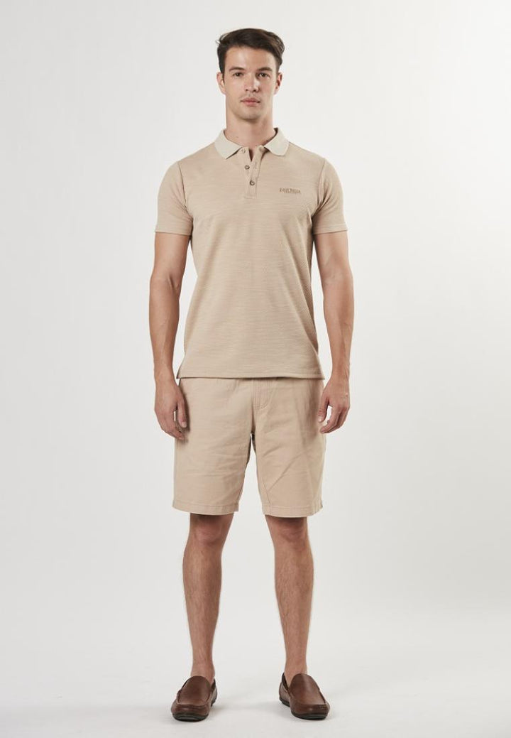 Erian - Slim Fit Short Sleeve Textured T-Shirt