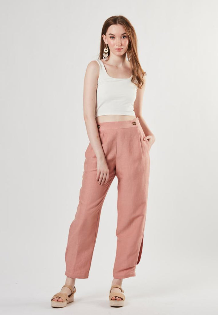 Rita - Semi Fit Linen Pants