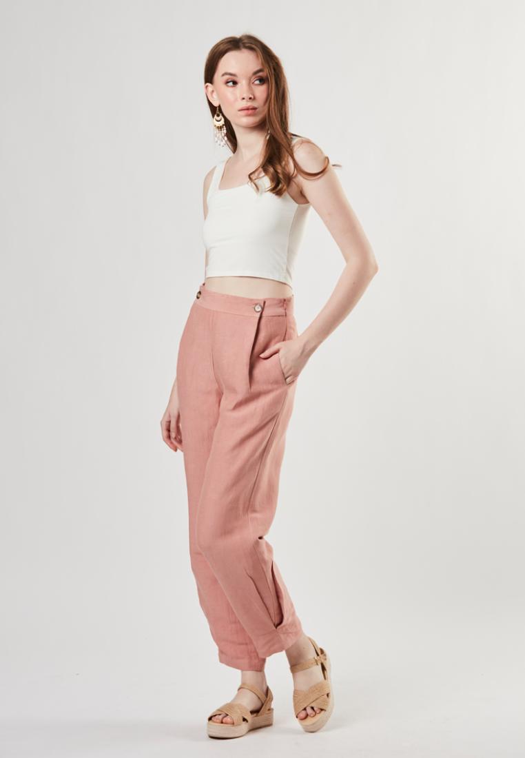 Rita - Semi Fit Linen Pants