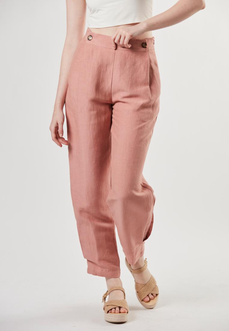 Rita - Semi Fit Linen Pants