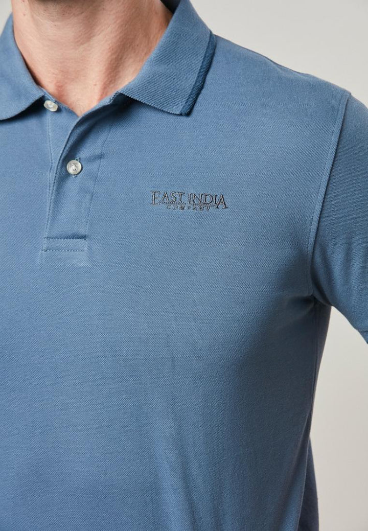 Fyren - Short Sleeve East India Company Logo Embroidery Polo Shirt