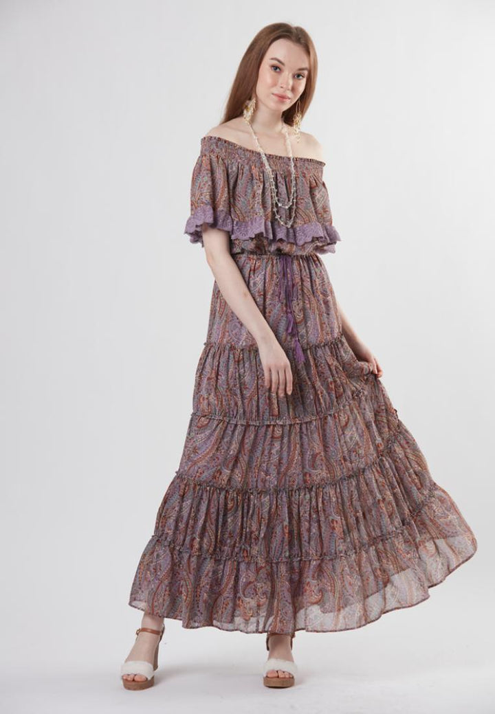 Kay - Boho Tiered Maxi Dress