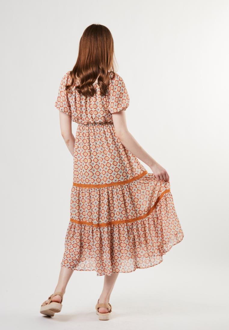 Zenith - Boho Tiered Midi Dress