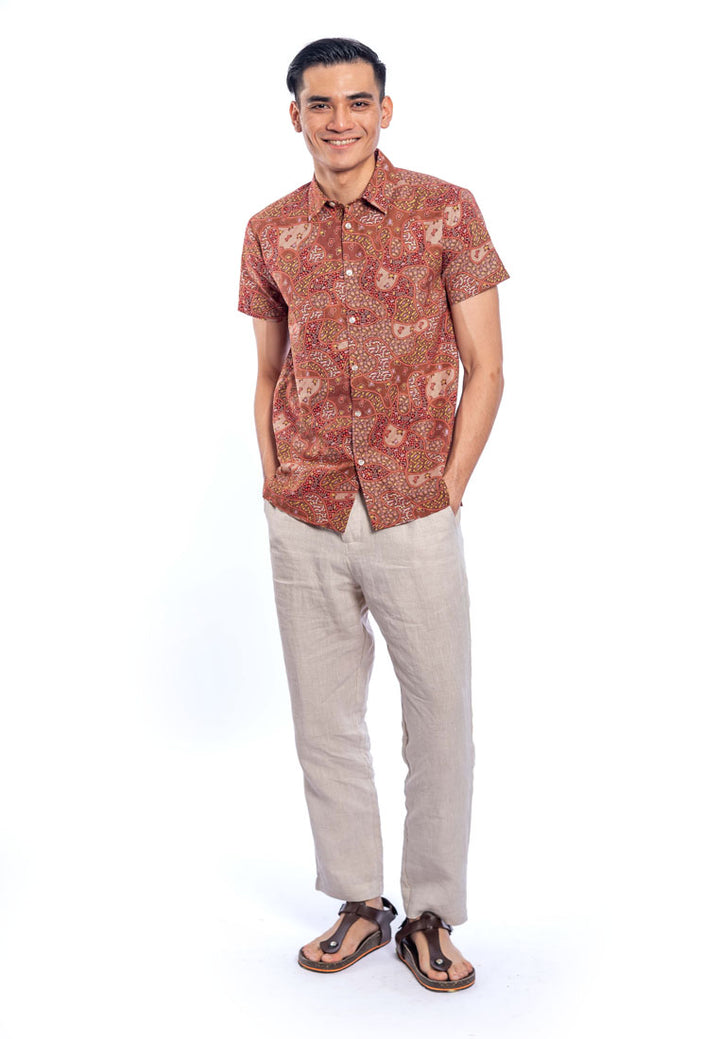 Gatik S/Sleeve Cotton Printed Shirt