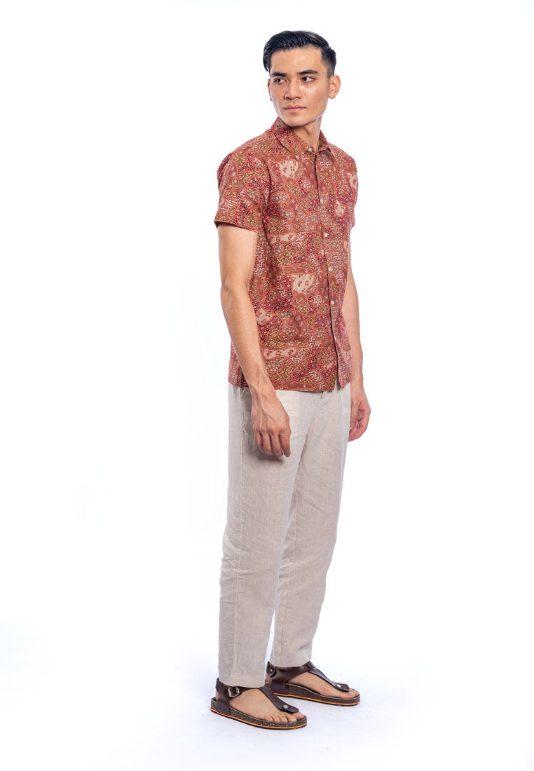 Gatik S/Sleeve Cotton Printed Shirt