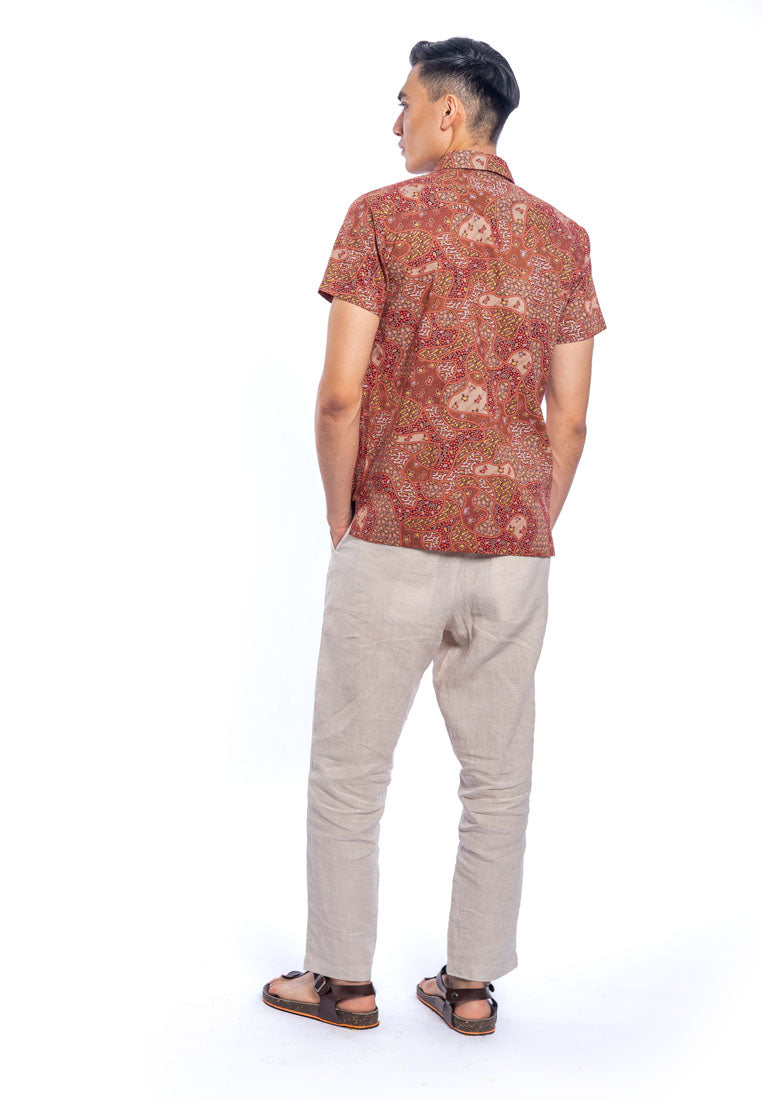 Gatik S/Sleeve Cotton Printed Shirt