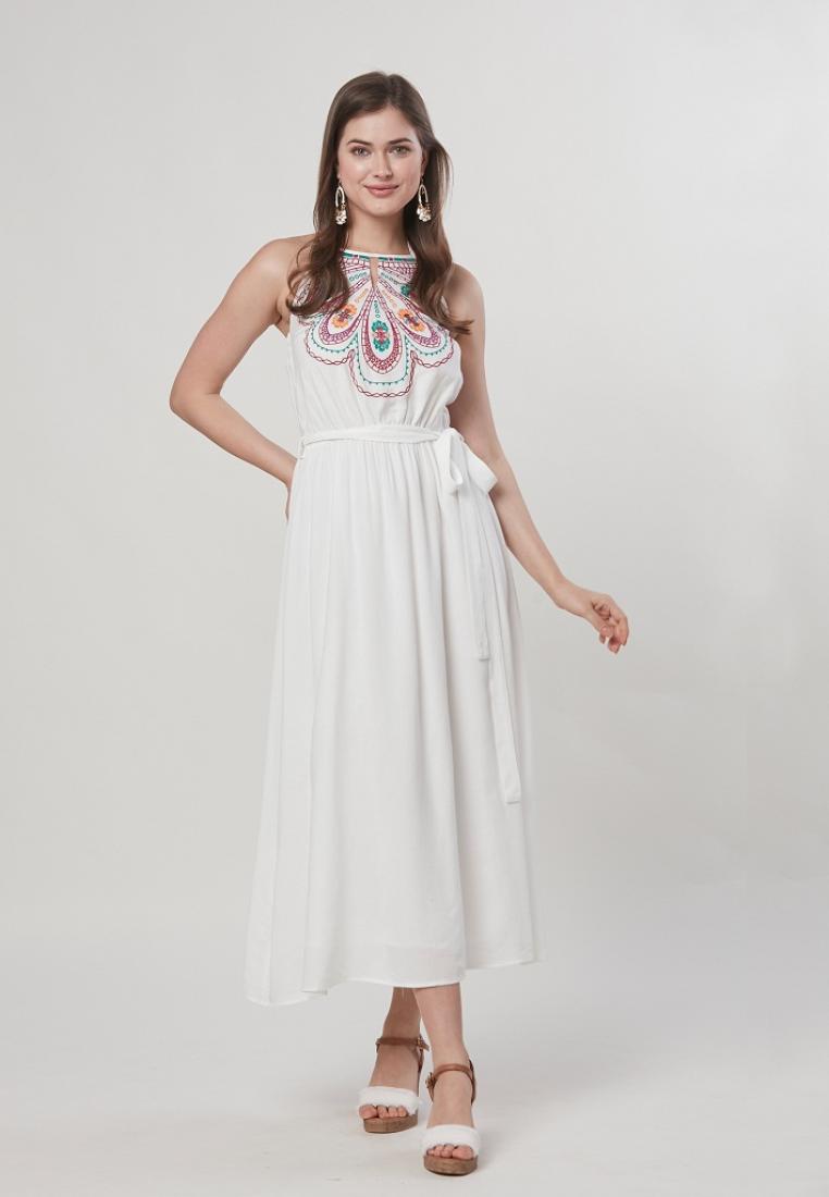 Amber - Embroidered Sun Maxi Dress