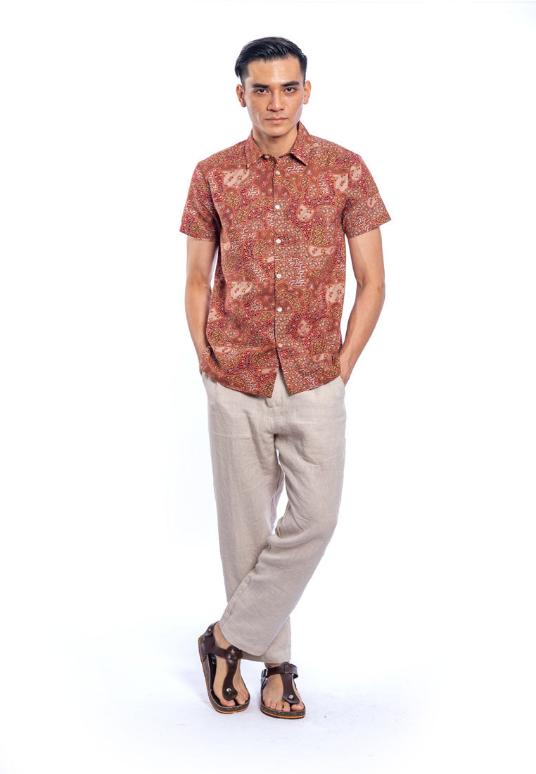 Gatik S/Sleeve Cotton Printed Shirt