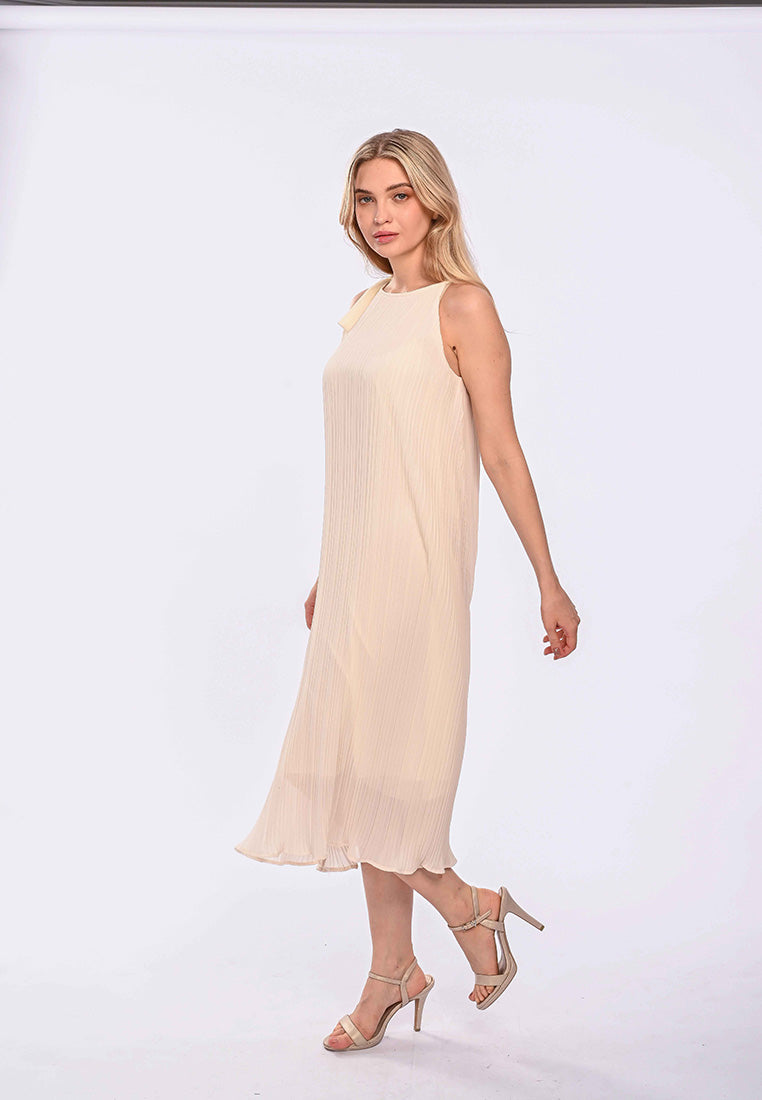 East India Company Dulcie_Pleated Spaghetti Long Dress_s
