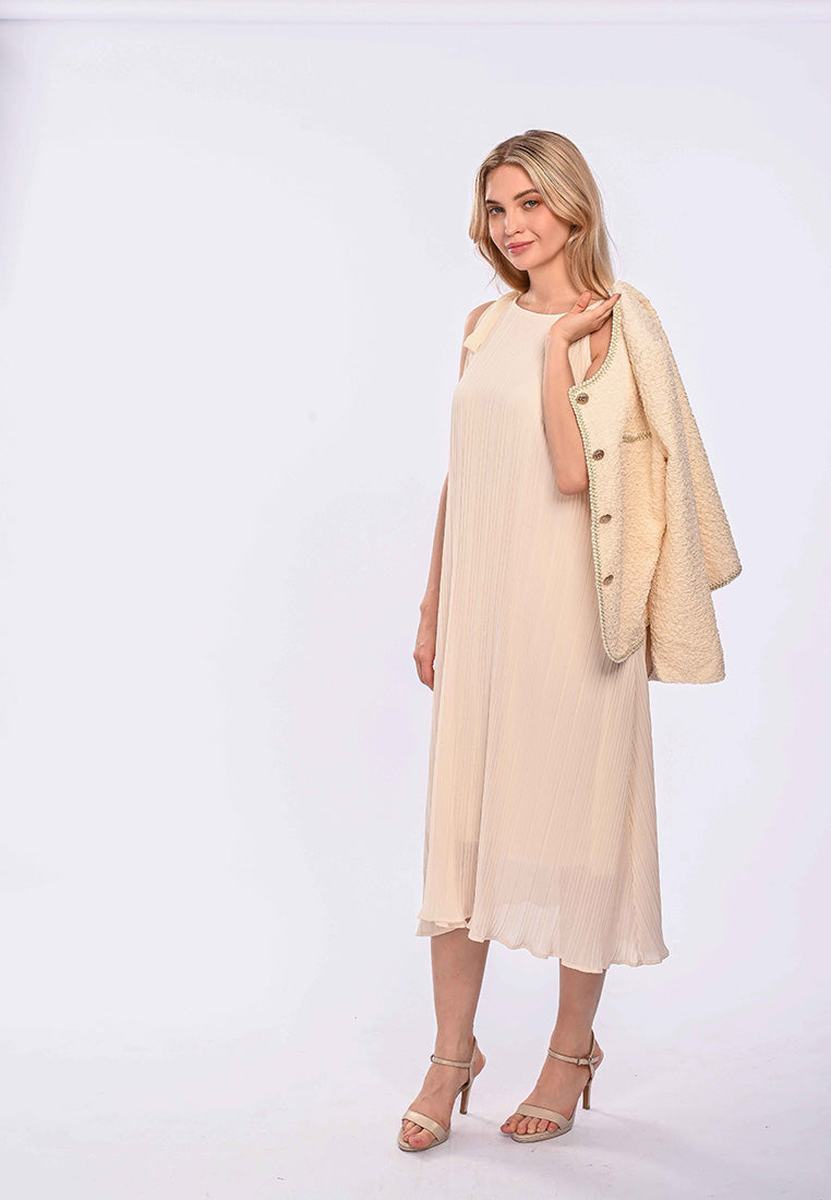 East India Company Dulcie_Pleated Spaghetti Long Dress_s