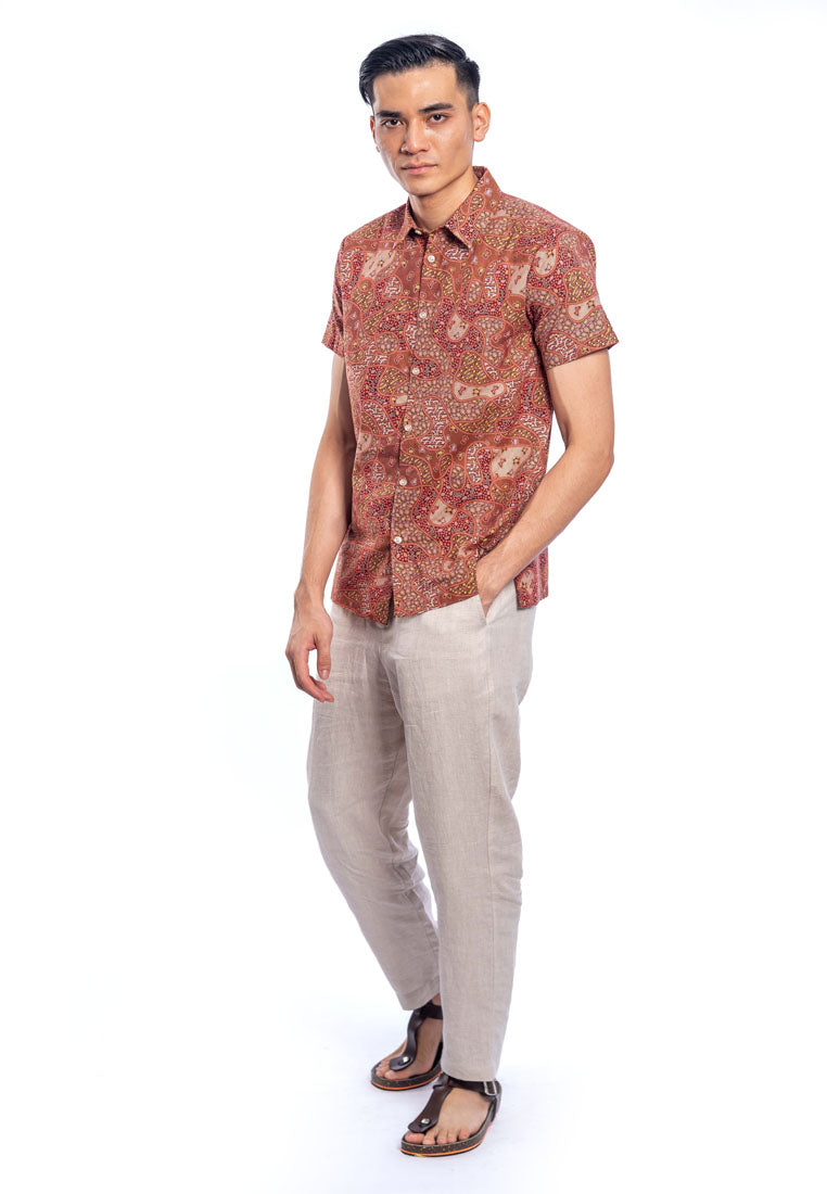 Gatik S/Sleeve Cotton Printed Shirt