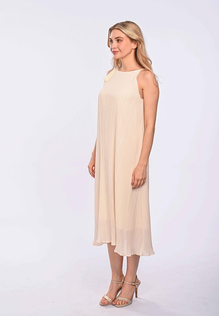 East India Company Dulcie_Pleated Spaghetti Long Dress_s