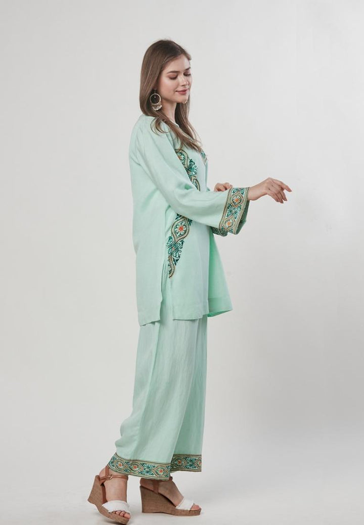 Alisha - Embroidered Linen Tunic