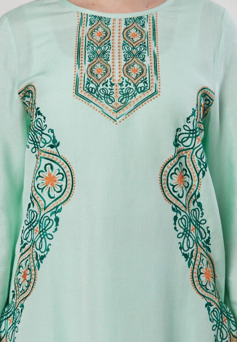 Alisha - Embroidered Linen Tunic