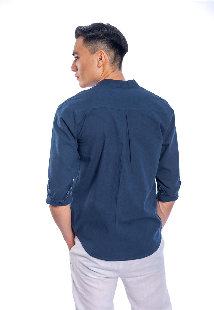 Charan Stand Collar L/Sleeve Shirt