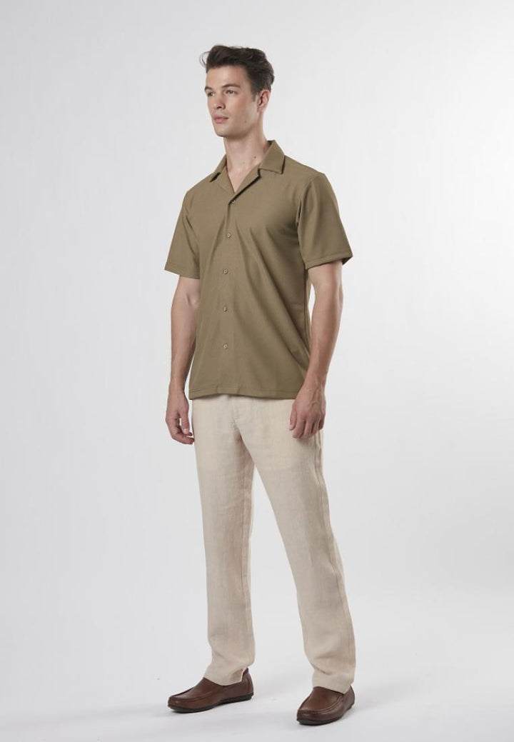 Gydel - Slim Fit Short Sleeve Cuban Collar Knit Shirt