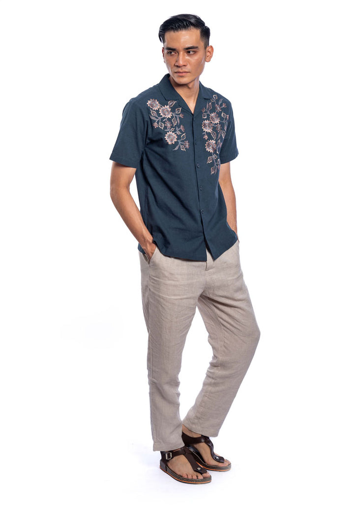 Eeshan S/Sleeve Embroidered Shirt