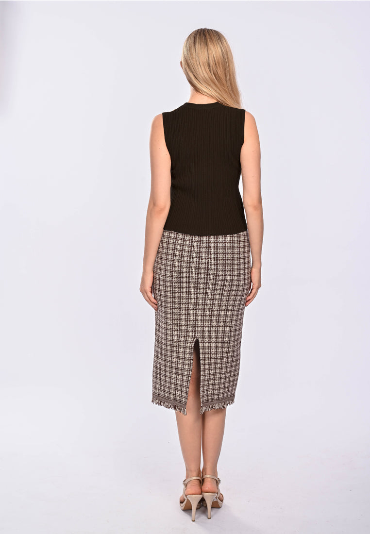 East India Company Finn_ Machine Knitted Sleeveless Top_black