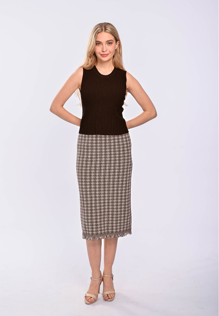 East India Company Finn_ Machine Knitted Sleeveless Top_black