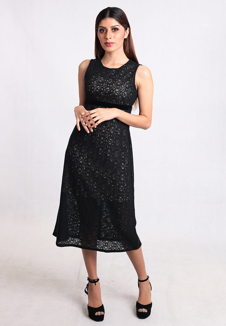 Geonna Mid Length Lace Dress