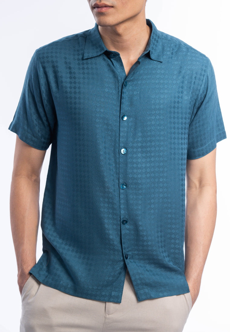 East India Company Faisal Short Sleeve Shirt Green