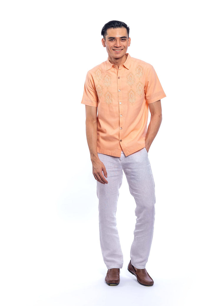 Zayan Short Sleeve Embroidered Shirt